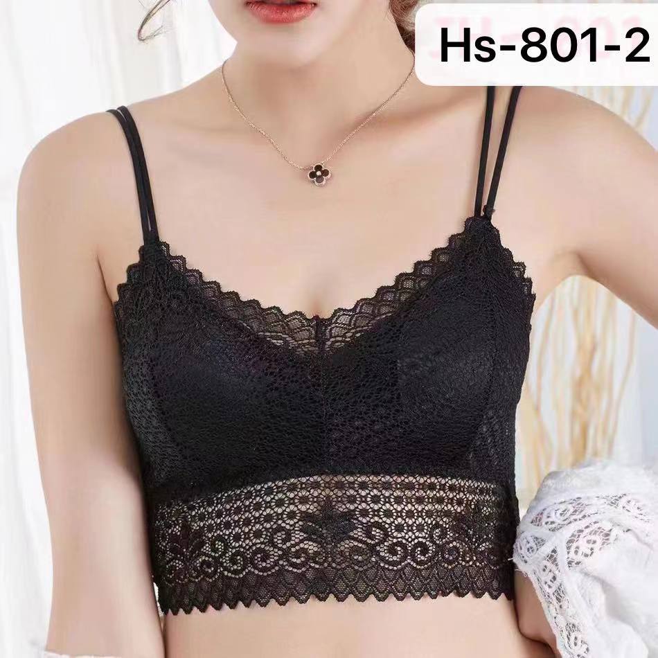 HS-801-2- Women lace net bra for women ultra fashion lace seamless