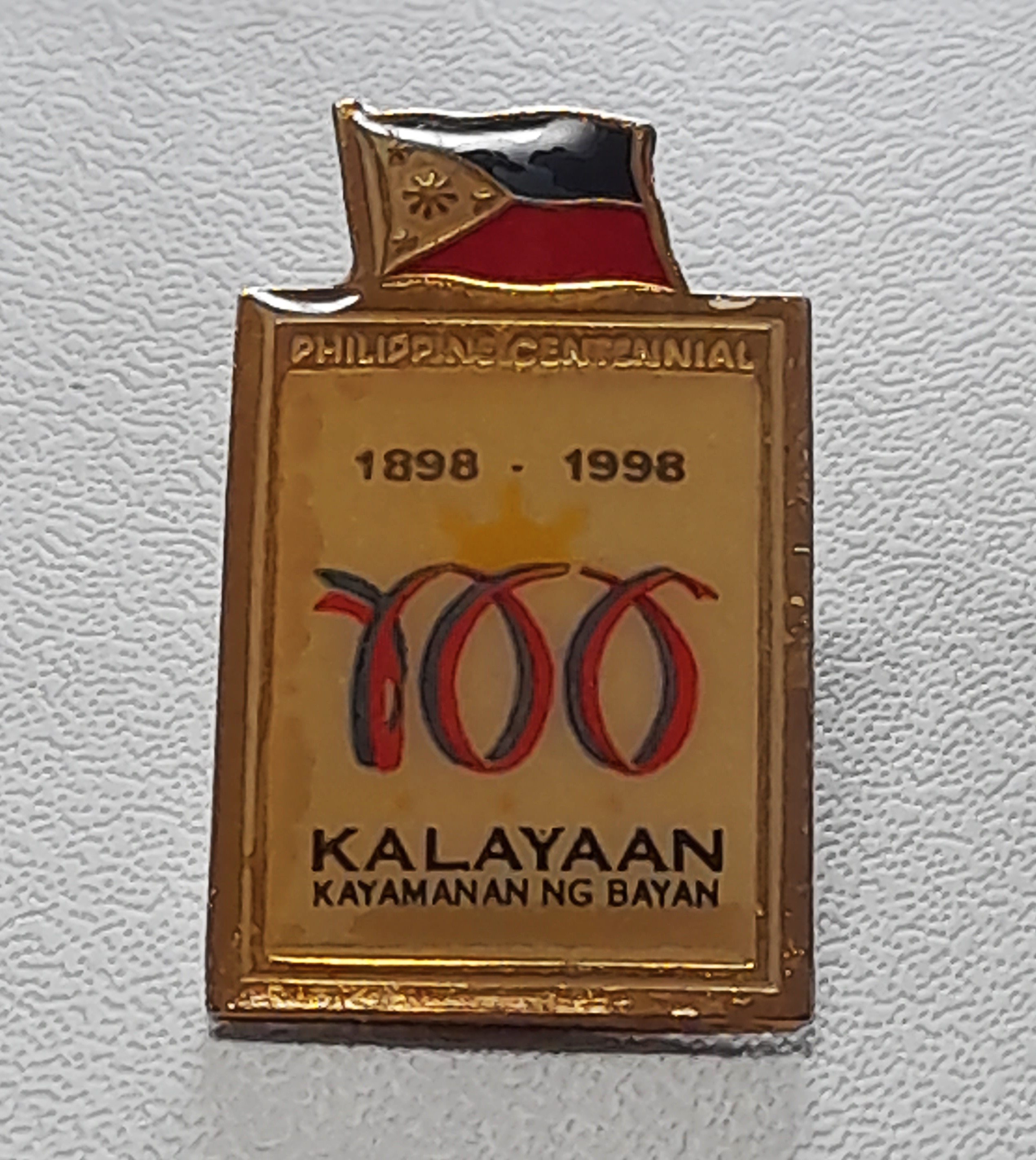 PINS / LAPEL SOUVENIR PINS: COLLECTIBLE - PHILIPPINE CENTENNIAL ...