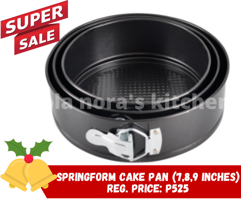 Round Cake Cheesecake Mousse Springform Ring Pan Set, 3 pieces (7, 8, 9