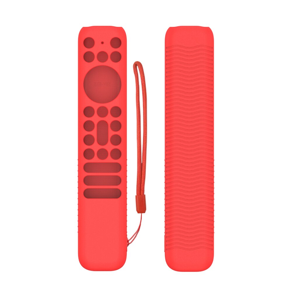 Silicone Remote Control Cover Case With Lanyard Anti Slip Television Remote Cover All Inclusive For TCL RC902V FMR1 Voice Remote