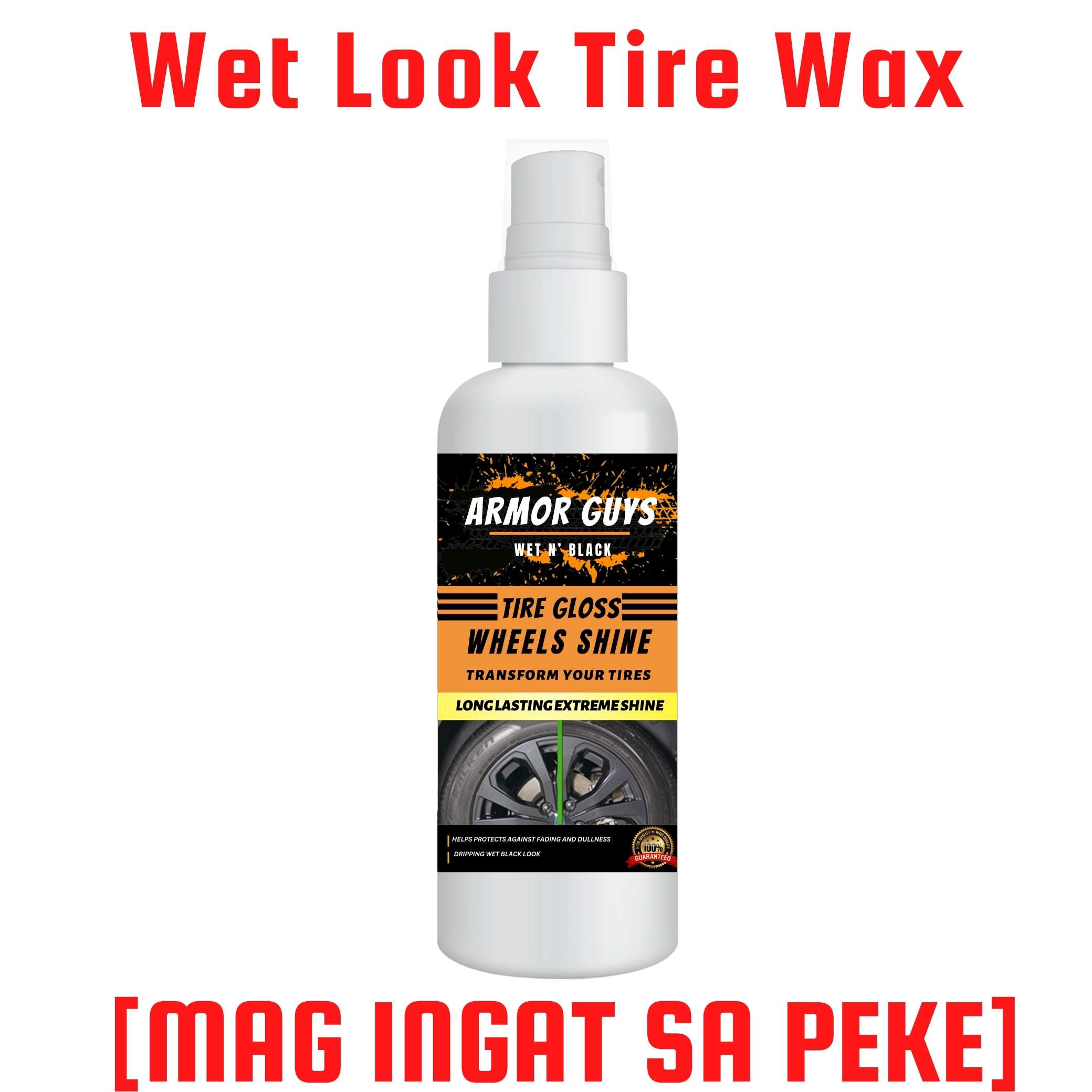 Wet'n Black Ultra Wet Tire Shine, Wheel & Tire