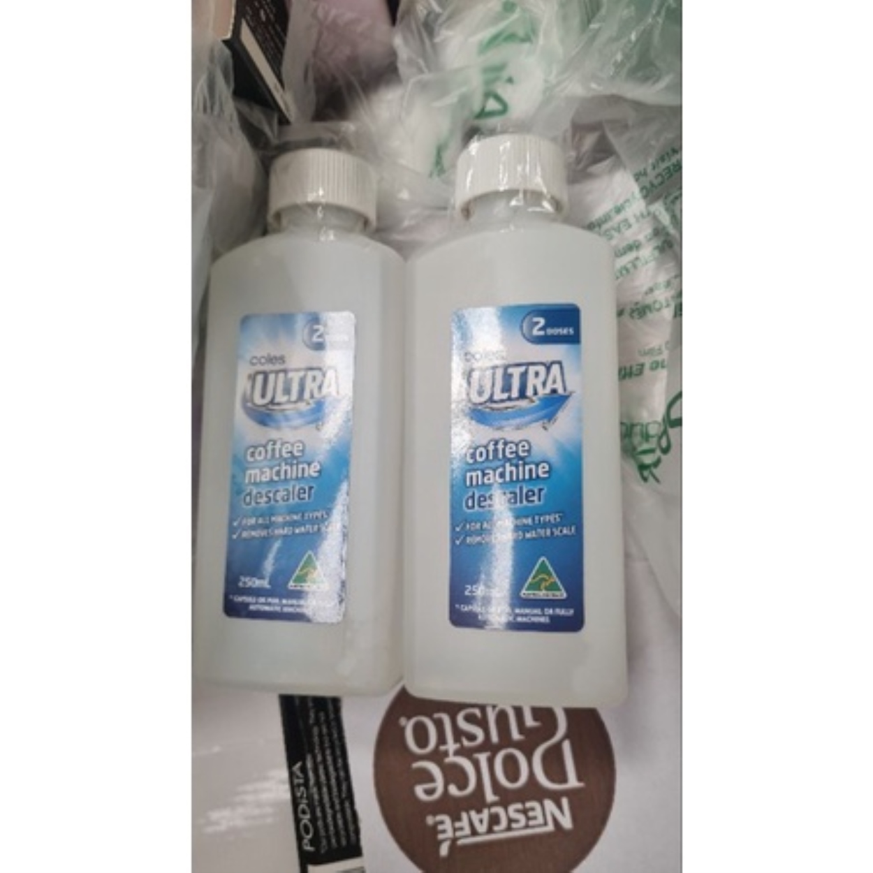 Coles Ultra Coffee Machine Descaler 2 USES (Made in Australia) for