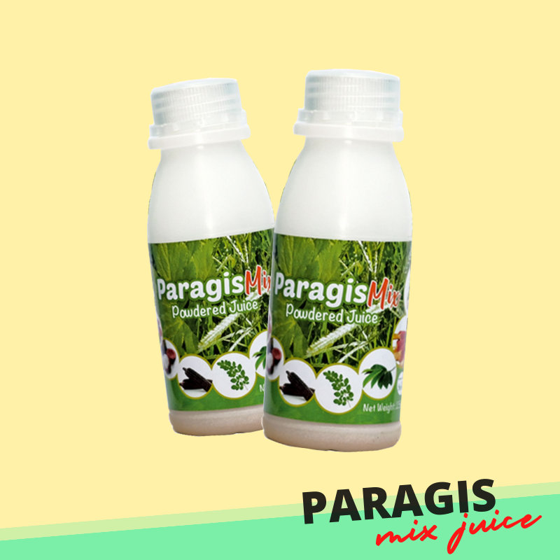 2 Bottles Original Paragis Mix Powder Juice Herbal Drink with Japanese Ashitaba Mangosteen