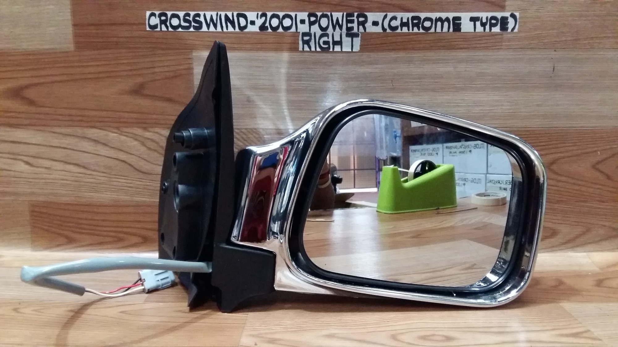 ISUZU CROSSWIND SIDE MIRROR POWER CHROME RIGHT PASSENGER SIDE SIDE
