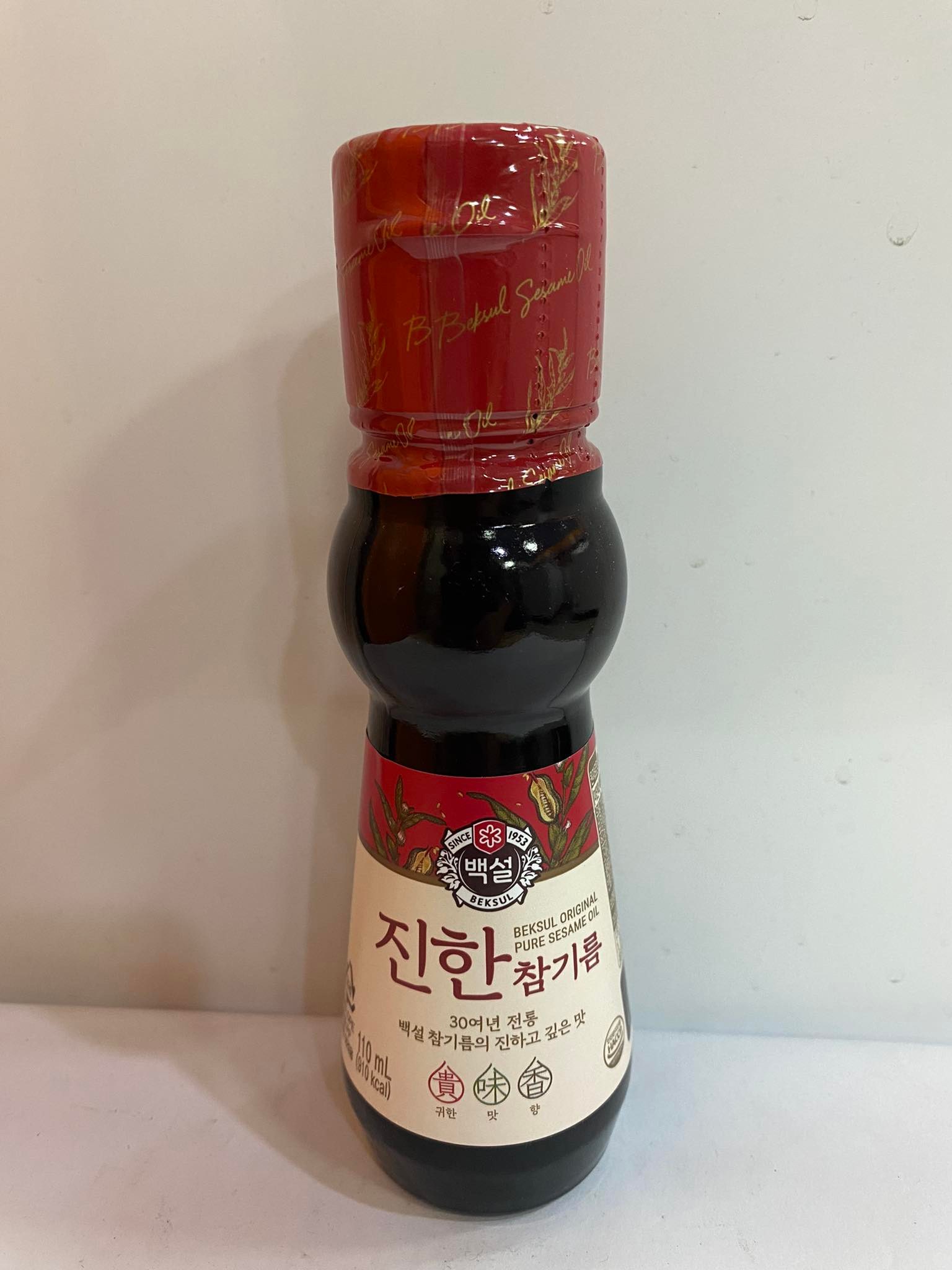 CJ Baeksol Dark Sesame Oil (Jinhan Chamgireum) 110ml Lazada PH