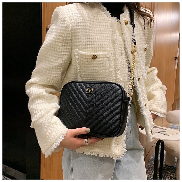 Victoria'/s Secret Women's Shoulder Bag Crossbody Small Square Handbag  Chain High Quality PU Leather