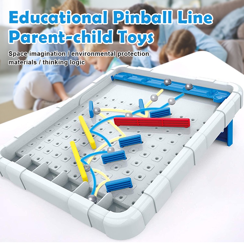 Gravity Mazes Falling Marble Logic Game Set DIY Pinball Board Game