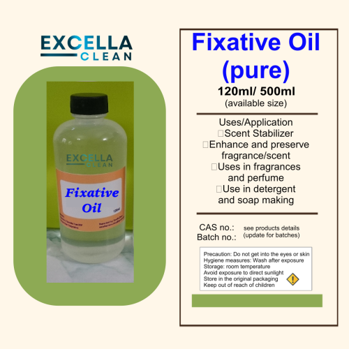 Excella Clean FIXATIVE OIL PURE Fragrance Retainer to your DIY Fabcon
