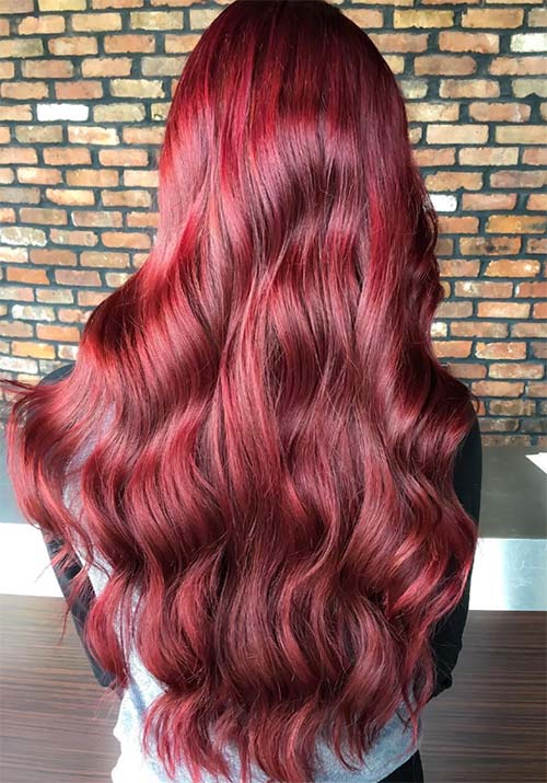 Warm Burgundy Red Hair Color Hair Color with Oxidant ( 7/45 Bob Keratin  Permanent Hair Dye ) | Lazada PH