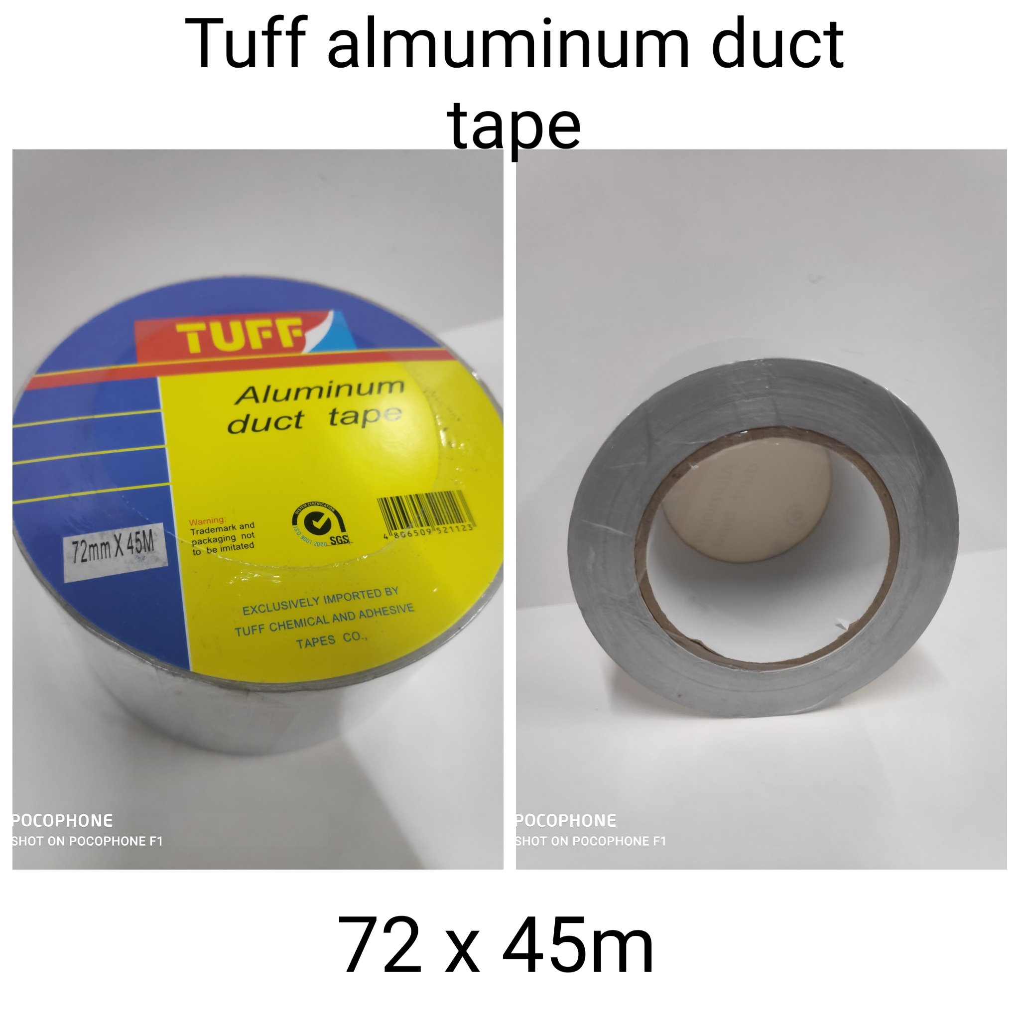 TUFF ALUMINUM DUCT TAPE 72MM X 45M Lazada PH