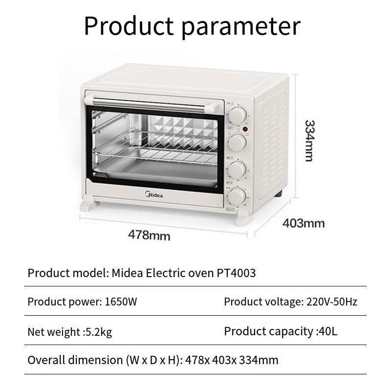 Denise Electric Oven Multipurpose 40L High Capacity Smart Electric Oven