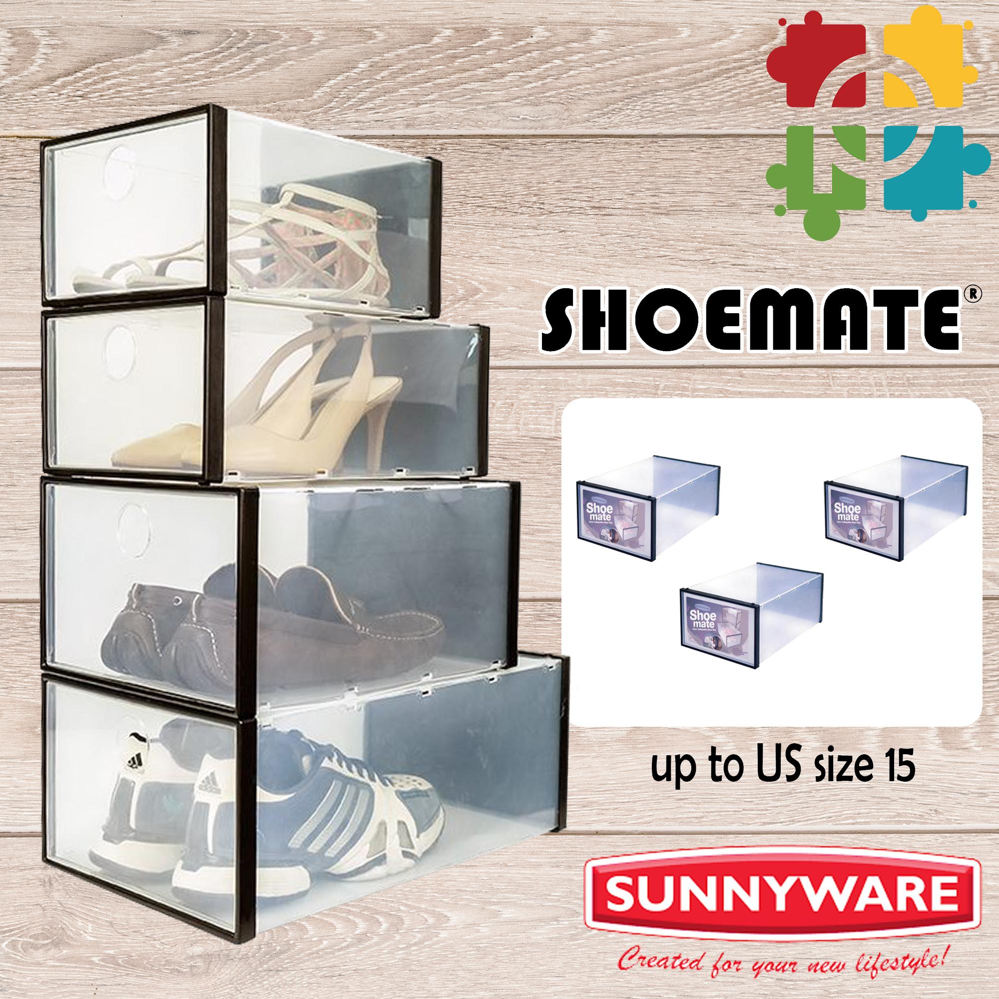 Sunnyware Shoemate/Shoebox/Shoe Organizer/Shoe Box Large 3pcs Lazada PH