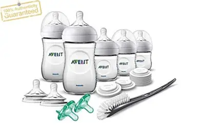 Philips Avent Natural Baby Bottle Newborn Starter Gift Set, Clear