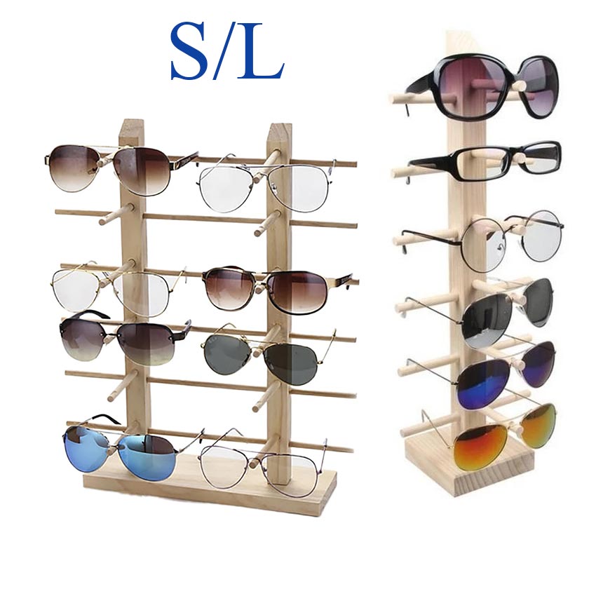 thumbnail image 2 of Sunglasses Organizer Mkono Stand - Gold Display Rack Holds 12 2 of 13