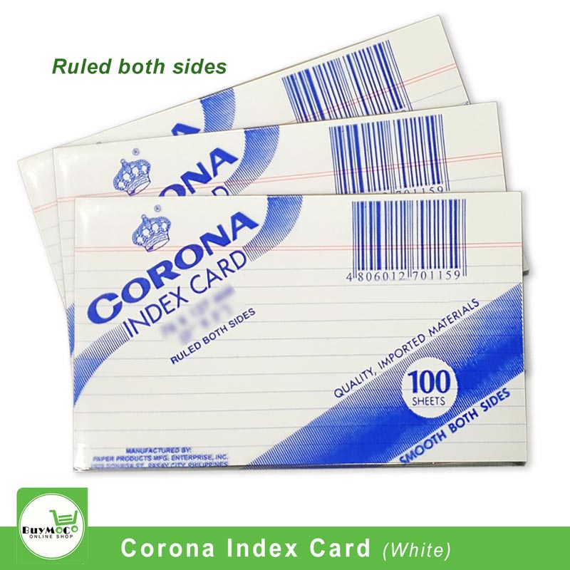 corona-index-card-l-ruled-both-sides-white-5-x-8-100-sheet