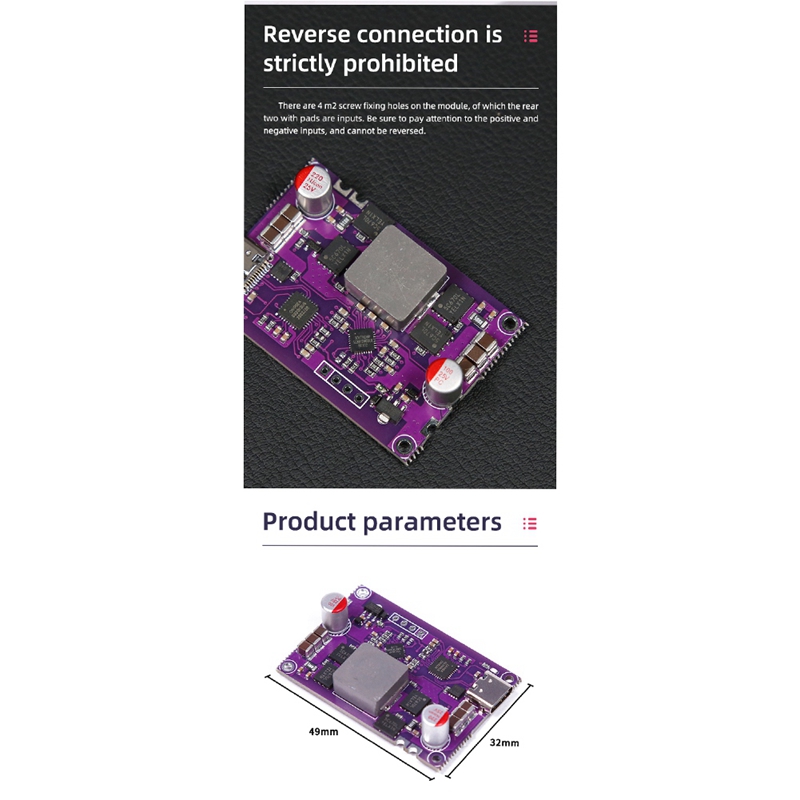 120W Two-Way Pd Fast Charging Module 4S Charging Treasure Module Circuit Board High Power Pd Fast Charging Boost/Buck