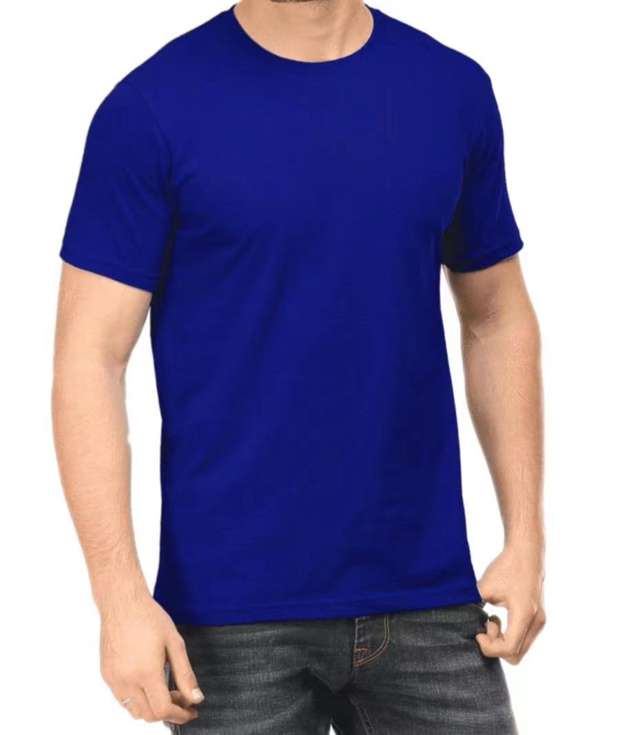 Pure Cotton Plain Royal Blue Unisex T-shirt For Men and Women Whole ...