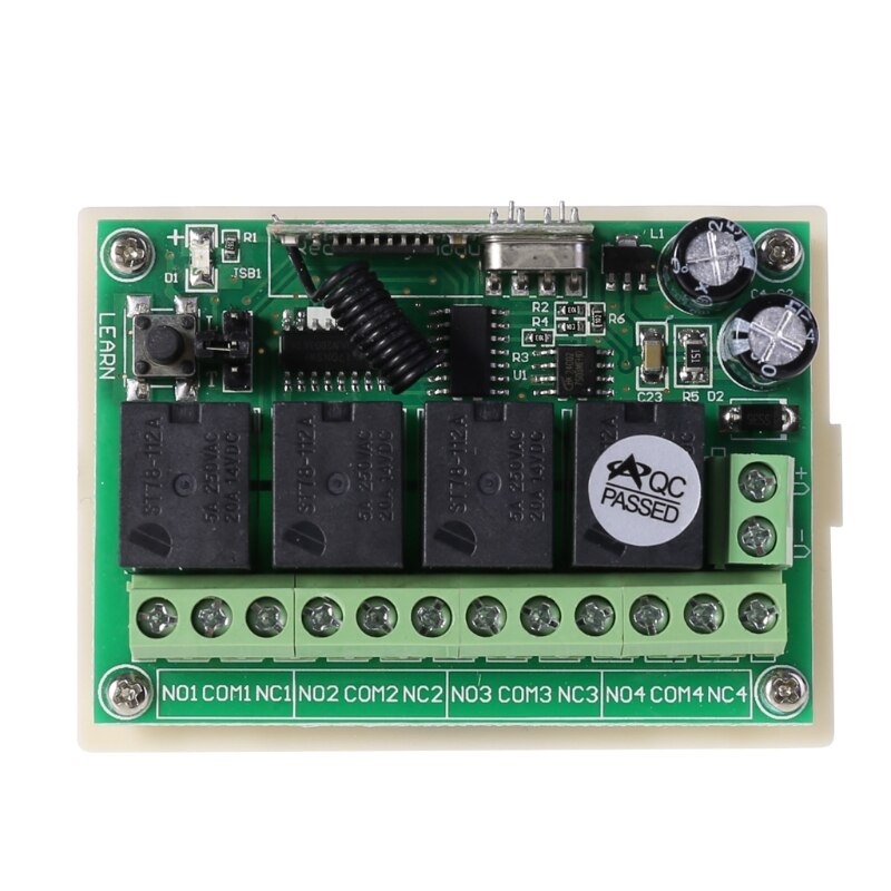 DC 12V 4CH Small Channel Wireless Remote Control Controller Radio