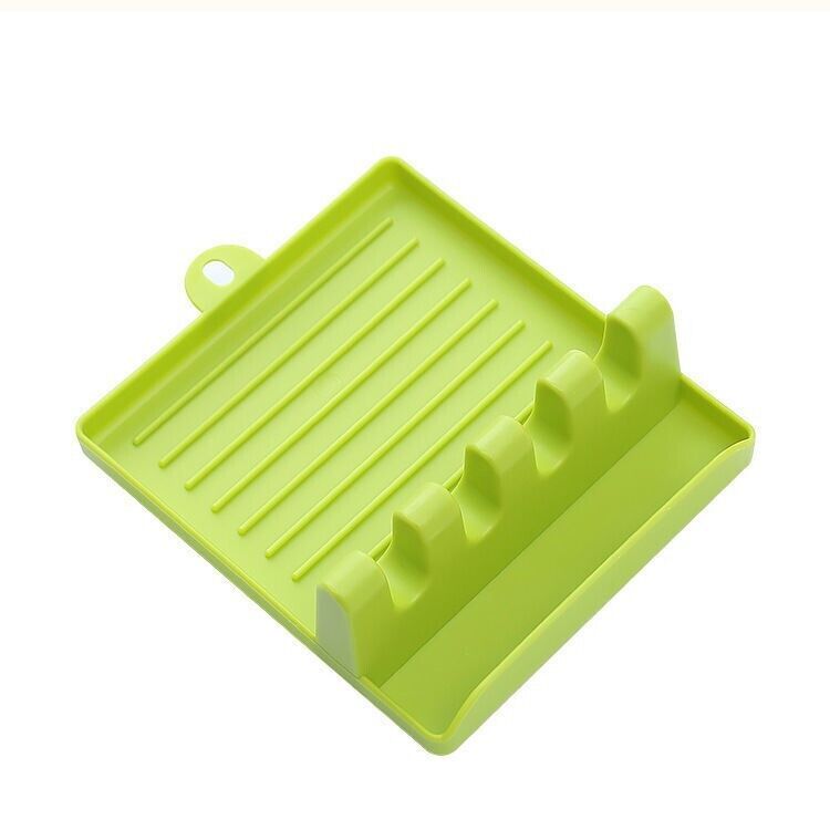 Plastic Spoon Rest Kitchen Tableware Storage Rack for Spoon Pot Lid