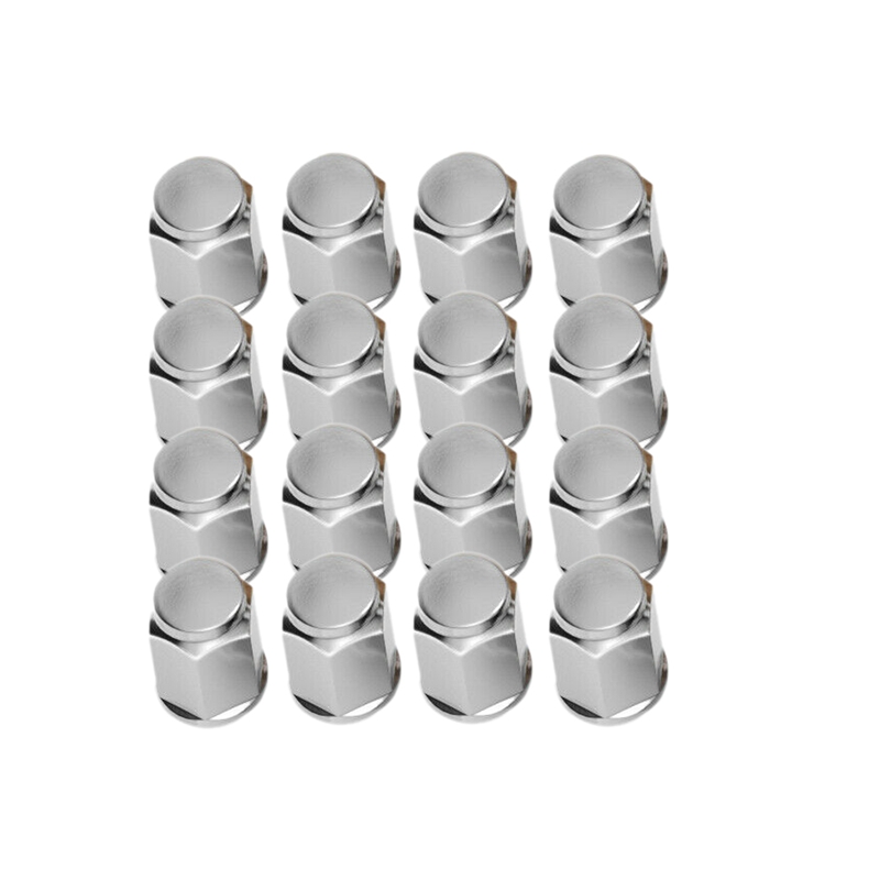 20Pc 1/2-20 Chrome Bulge Lug Nuts Car Refit Nuts For Jeep Dainuo Cut Hex Nuts 20 Pack Nuts