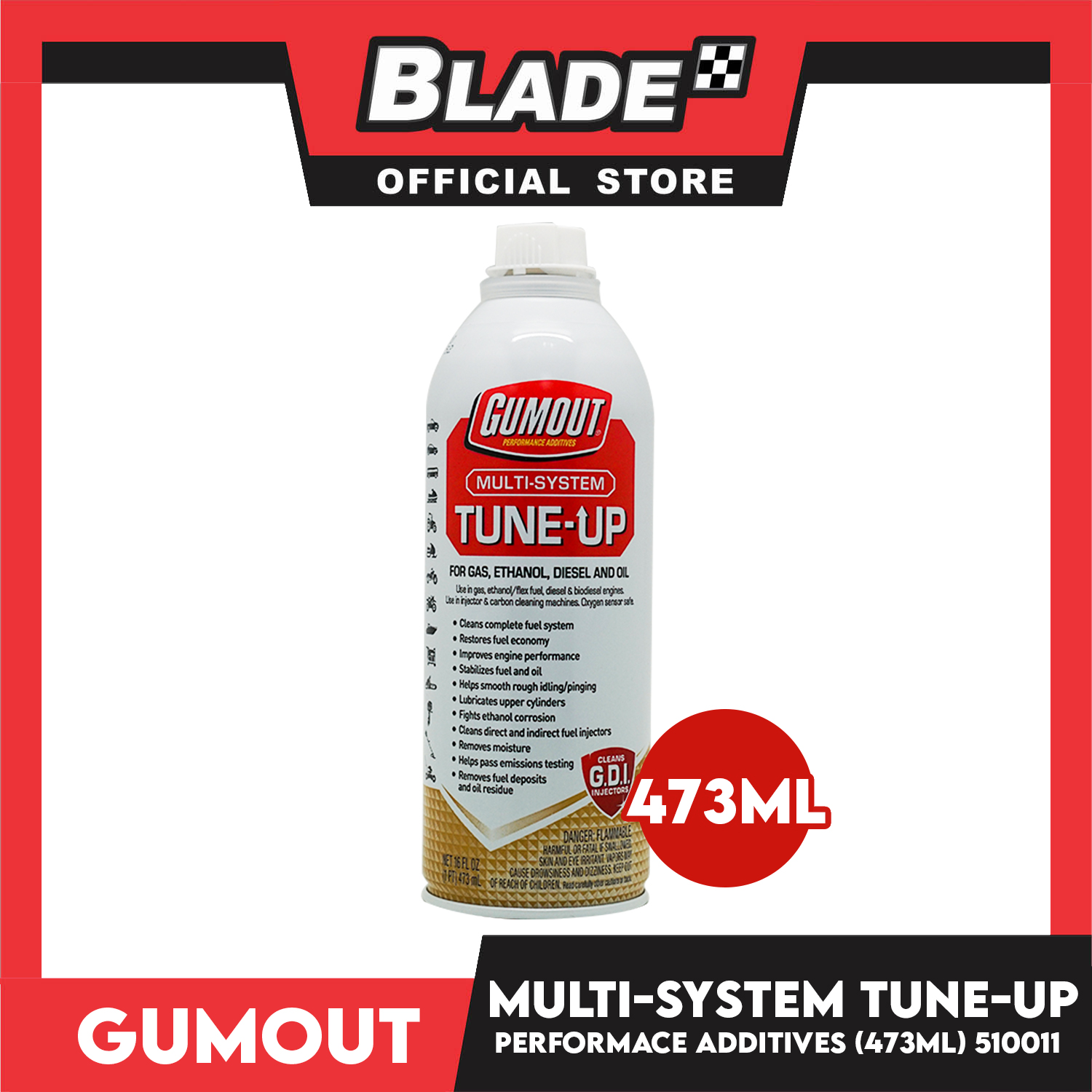 Gumout MultiSystem TuneUp Performance Additives 510011 473mL for Gas