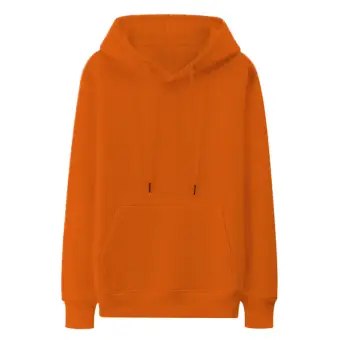 plain orange hoodie