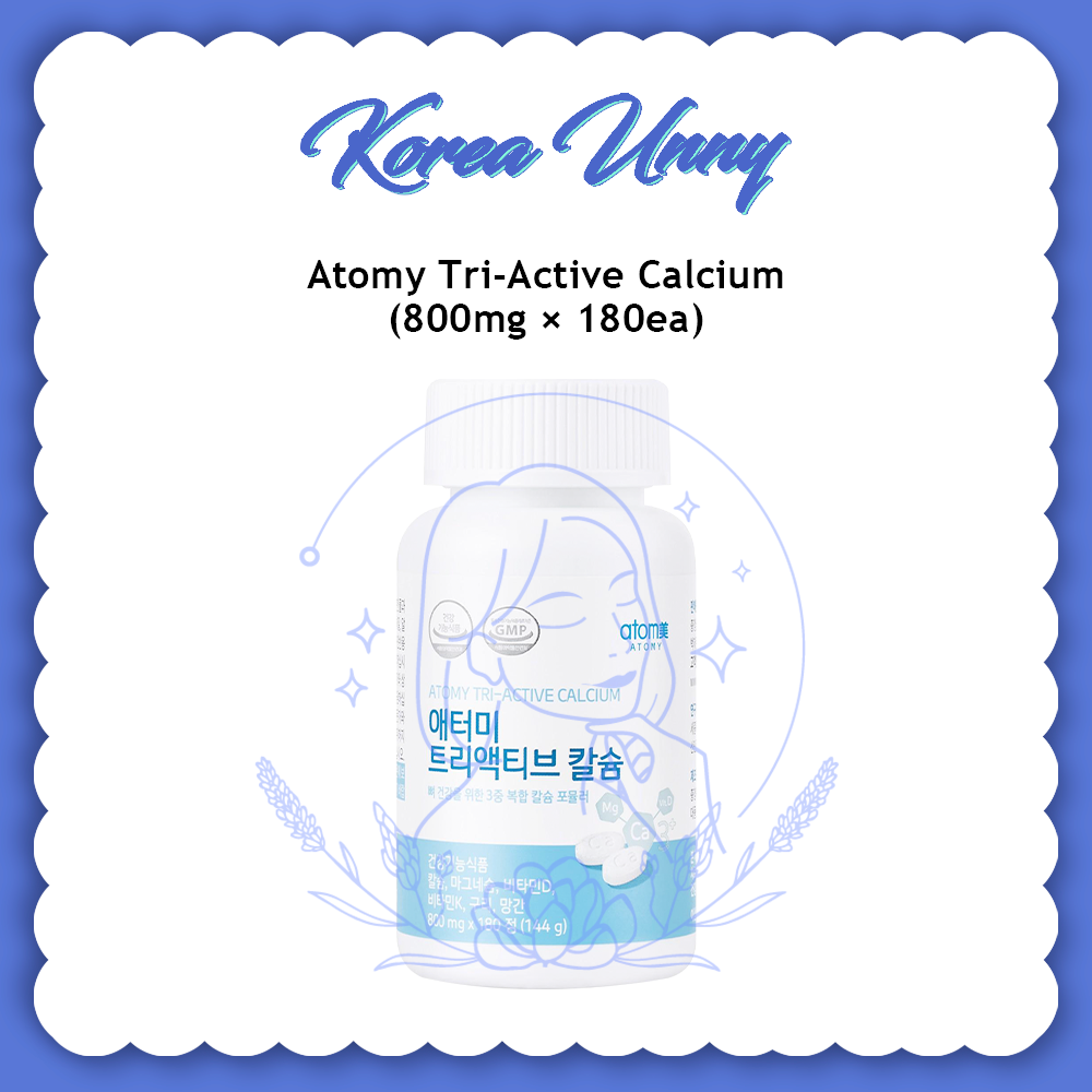 [ATOMY] Tri-Active Calcium 800mg x 180 Tablets / Koreaunny / 100% ...