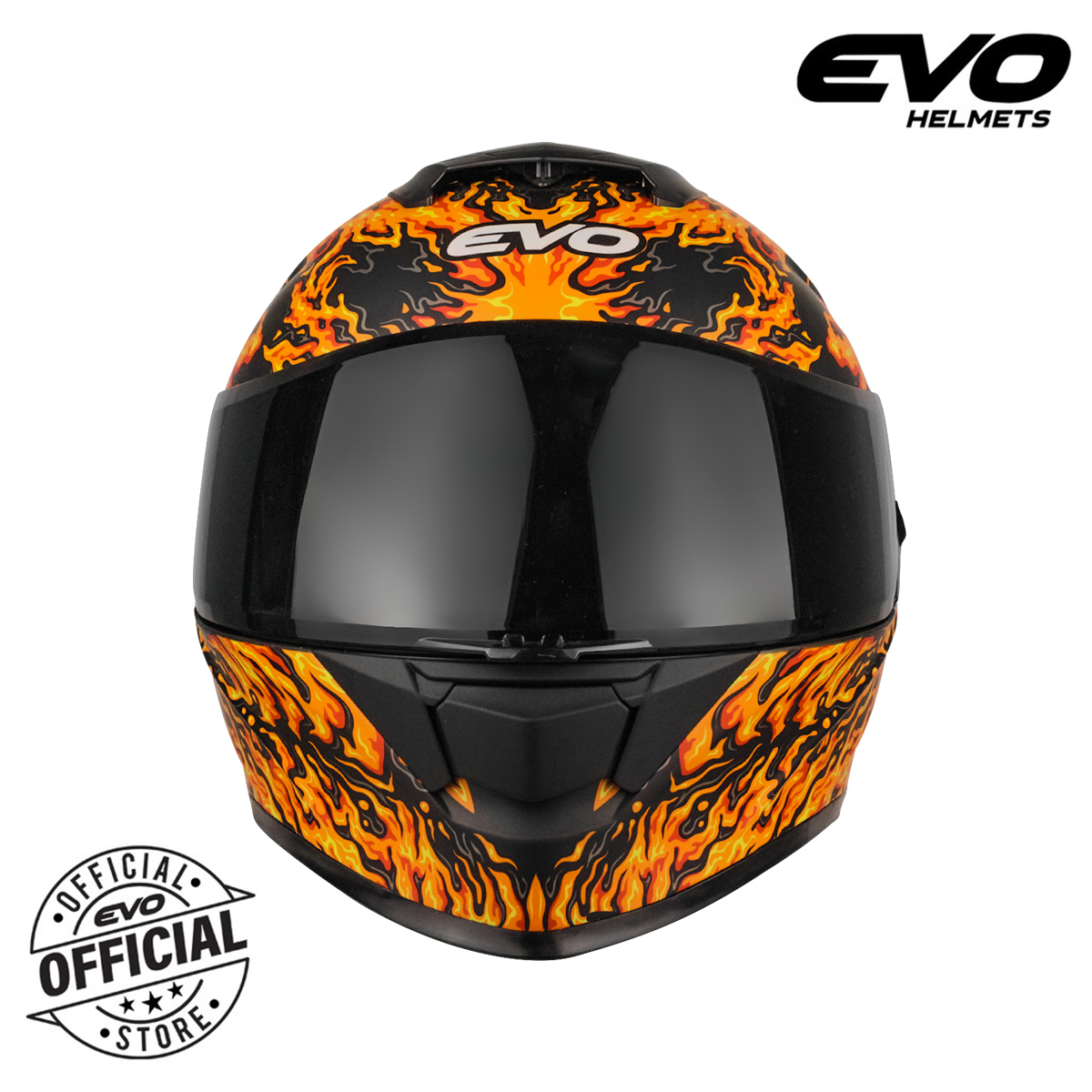 Evo Gt Pro Reaper Dual Visor Full Face Helmet Smoke Lens Lazada Ph