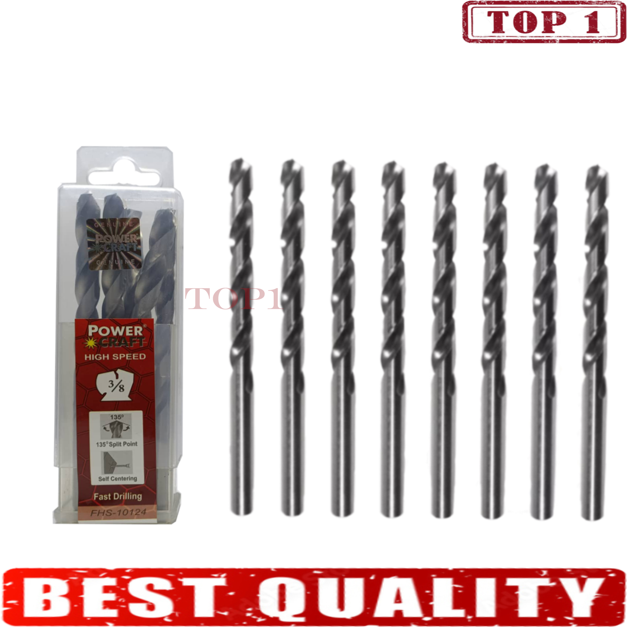 Original POWER CRAFT HSS High Speed Drill Bit for METAL STAINLESS