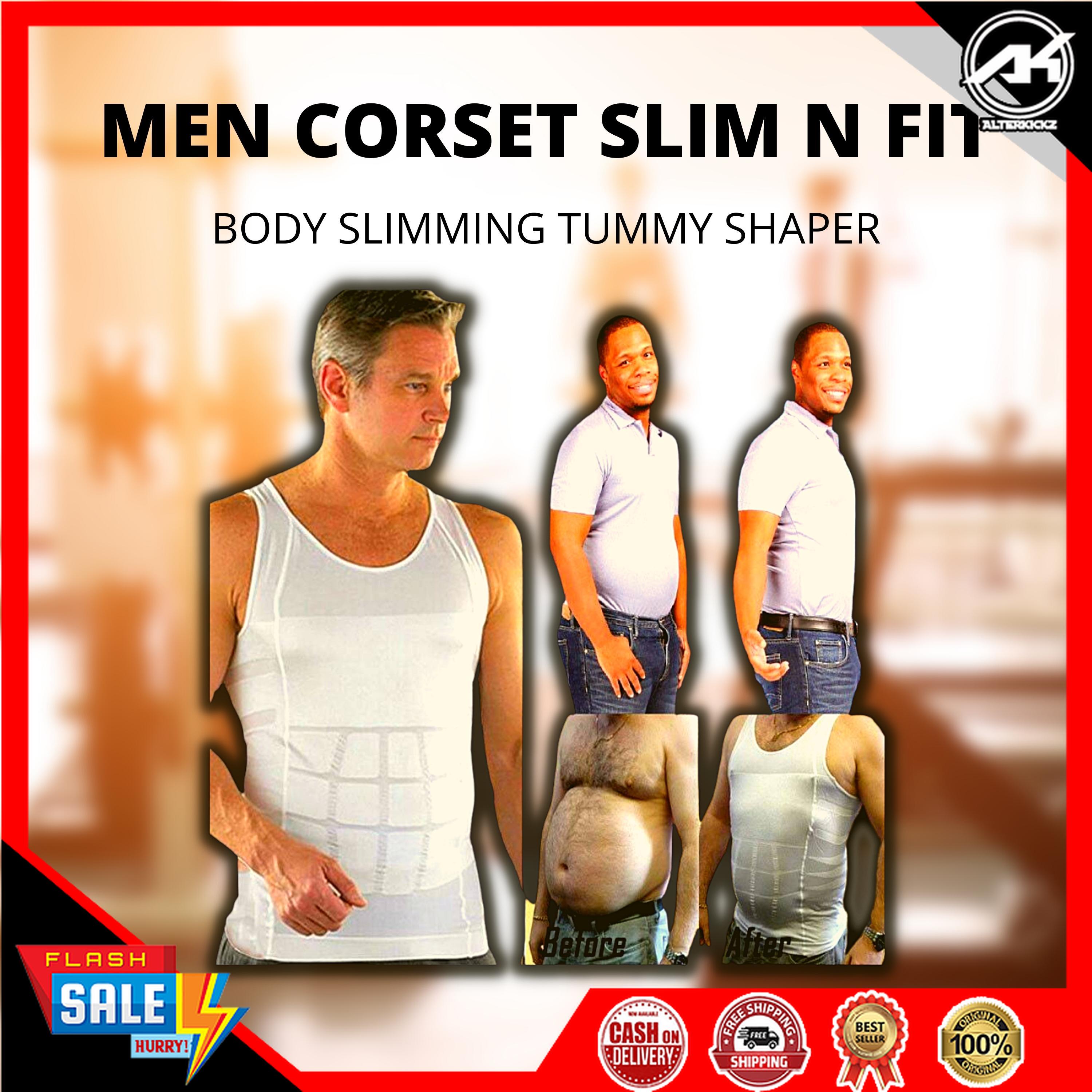 Original Men Corset Slim Lift Fit Body Slimming Tummy Shaper Running Vest  Belly Waist Girdle Shirt