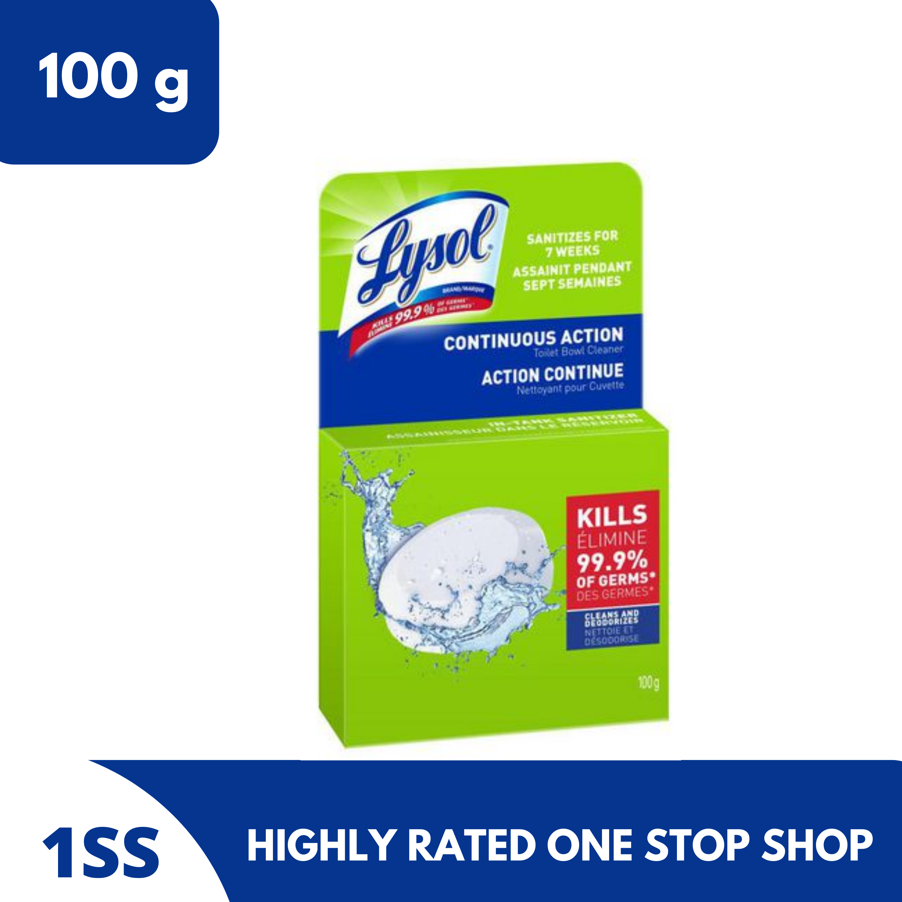Lysol Toilet Bowl Cleaner, Continuous Action Puck, 100g Lazada PH