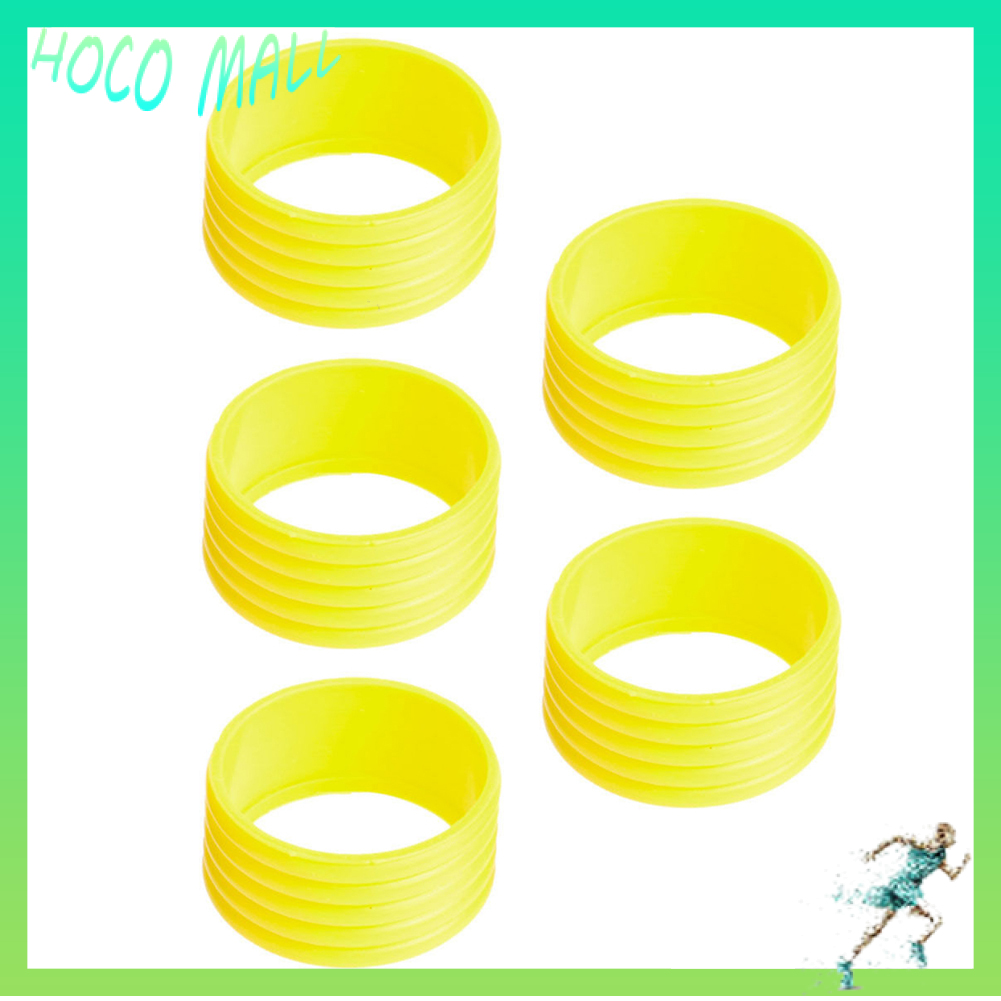 5Pcs Sport Racket Handle Rubber Ring Stretchy Tennis Racquet Band