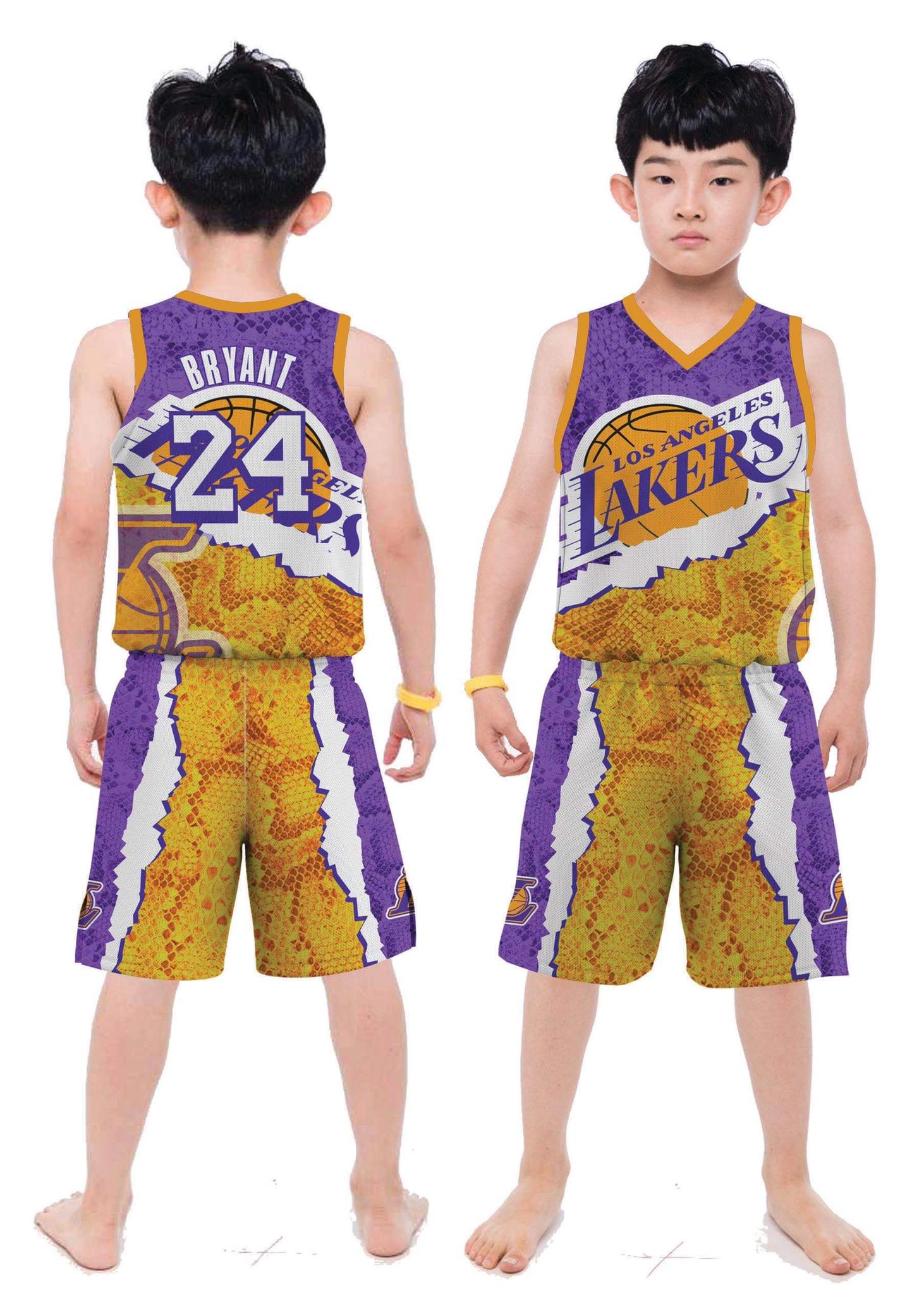 KIDS TERNO EDITION LAKERS 03 PURPLE LEBRON JAMES JERSEY NAME & NUMBER  CUSTOMIZED full sublimation high quality spandex up & down basketball jersey