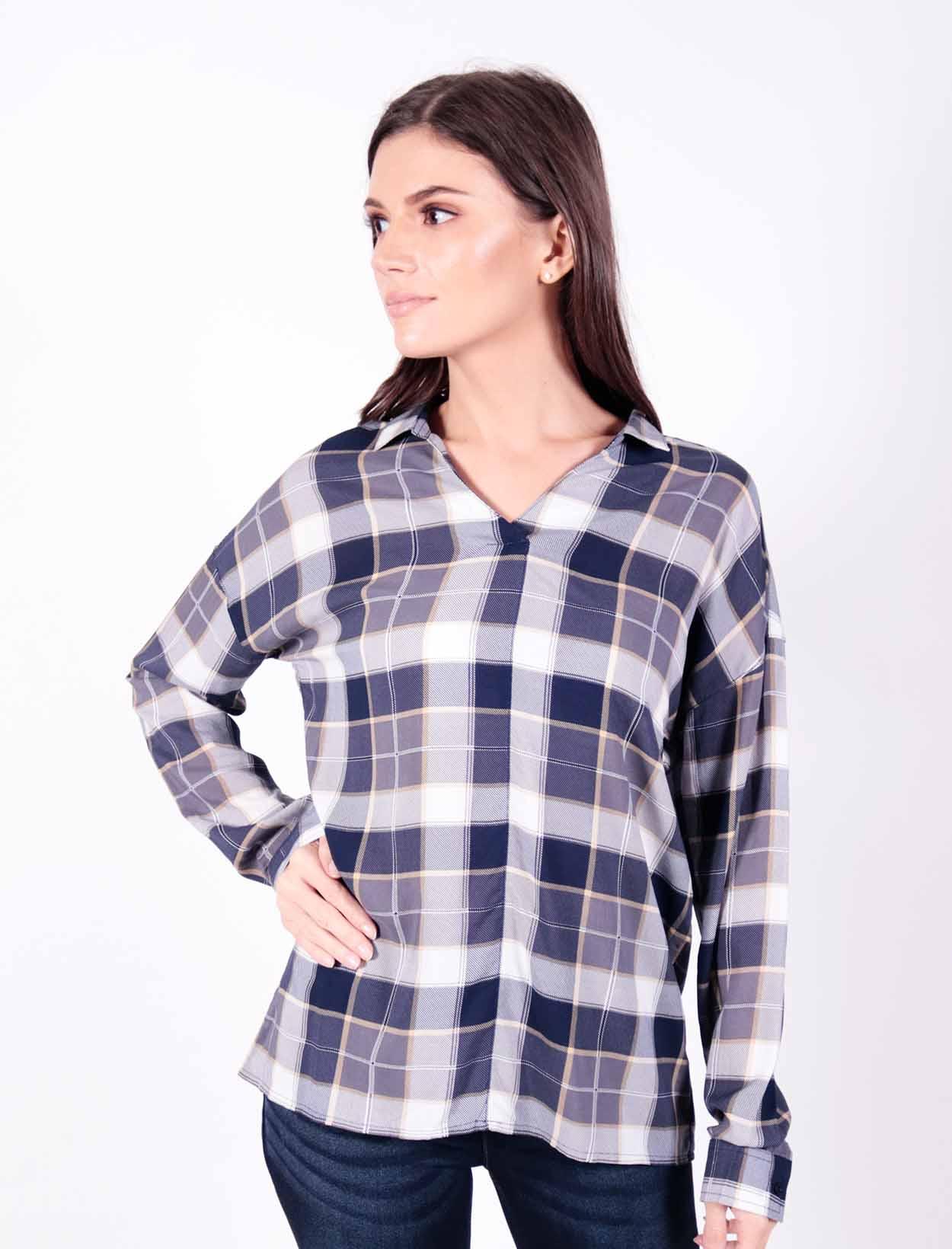 checkered long sleeves