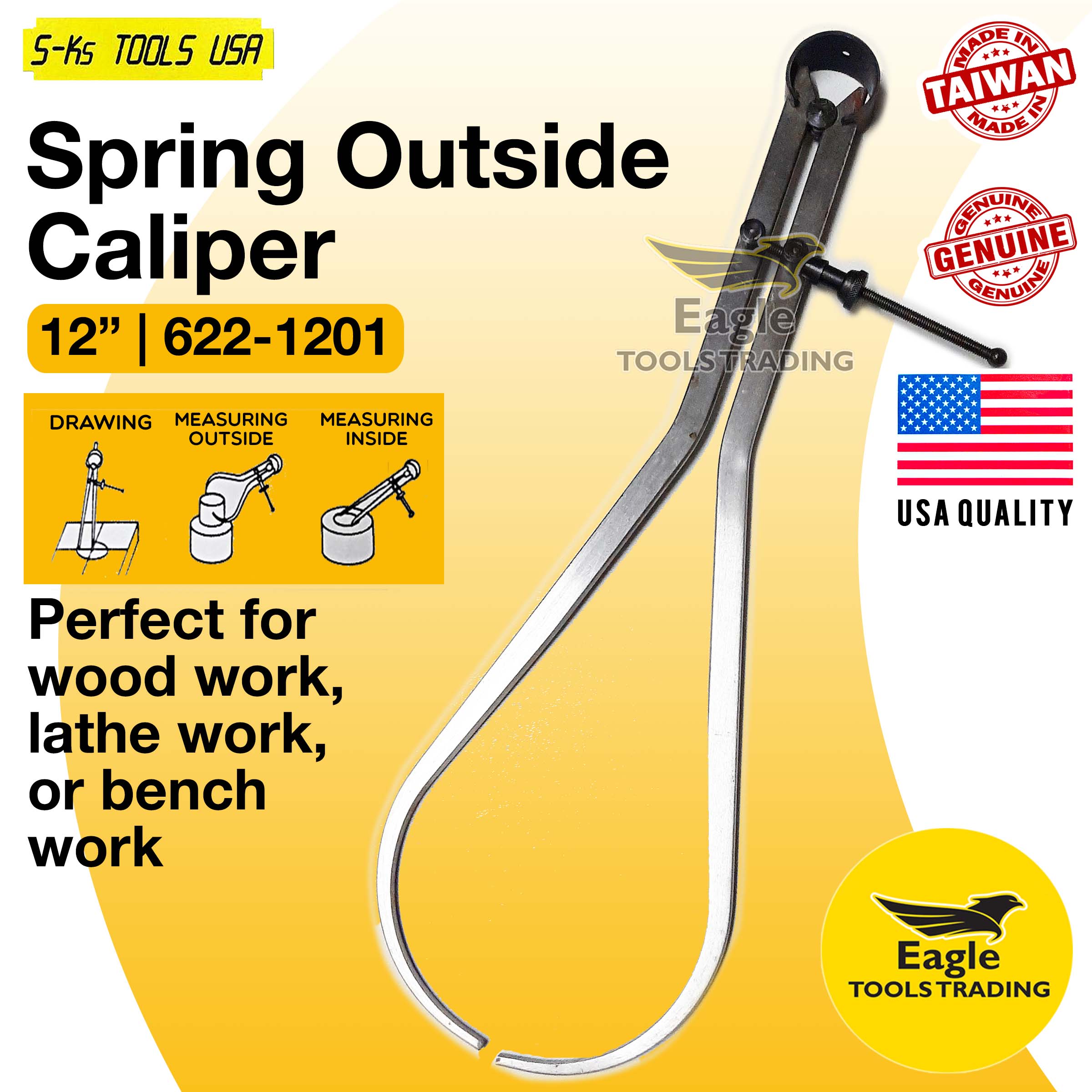 S-Ks Tools USA Spring Outside Caliper 12 inch (622-1201) Measuring tool  gaps measuring outside | Lazada PH
