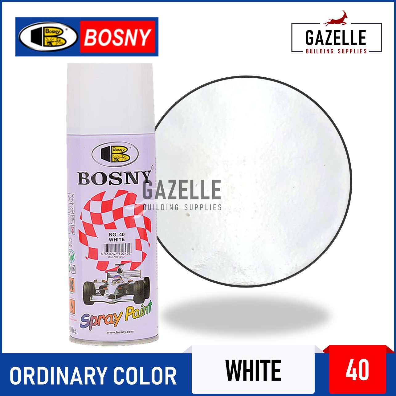 Bosny Acrylic Spray Paint White Lazada Ph