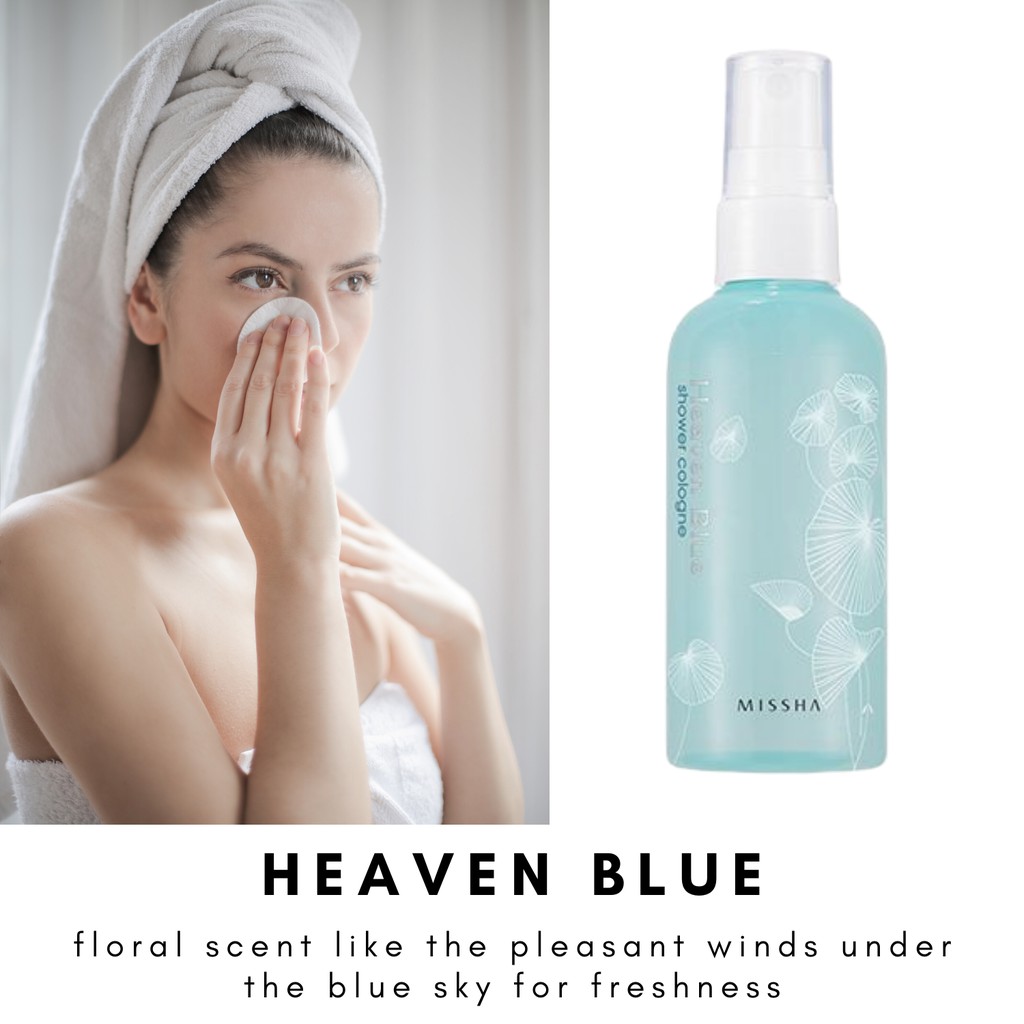 missha heaven blue shower cologne