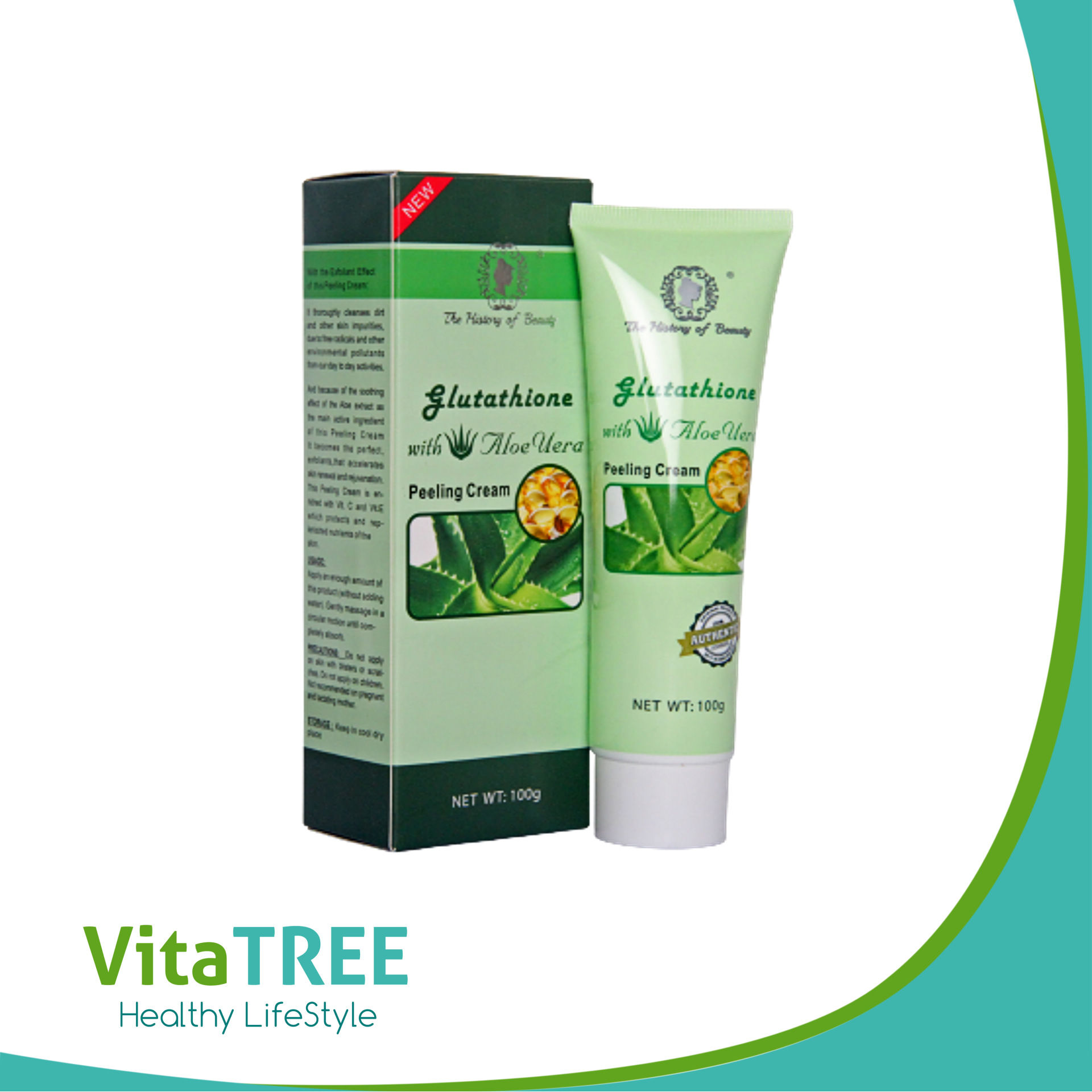 Glutathione with aloe vera peeling cream 100g Lazada PH