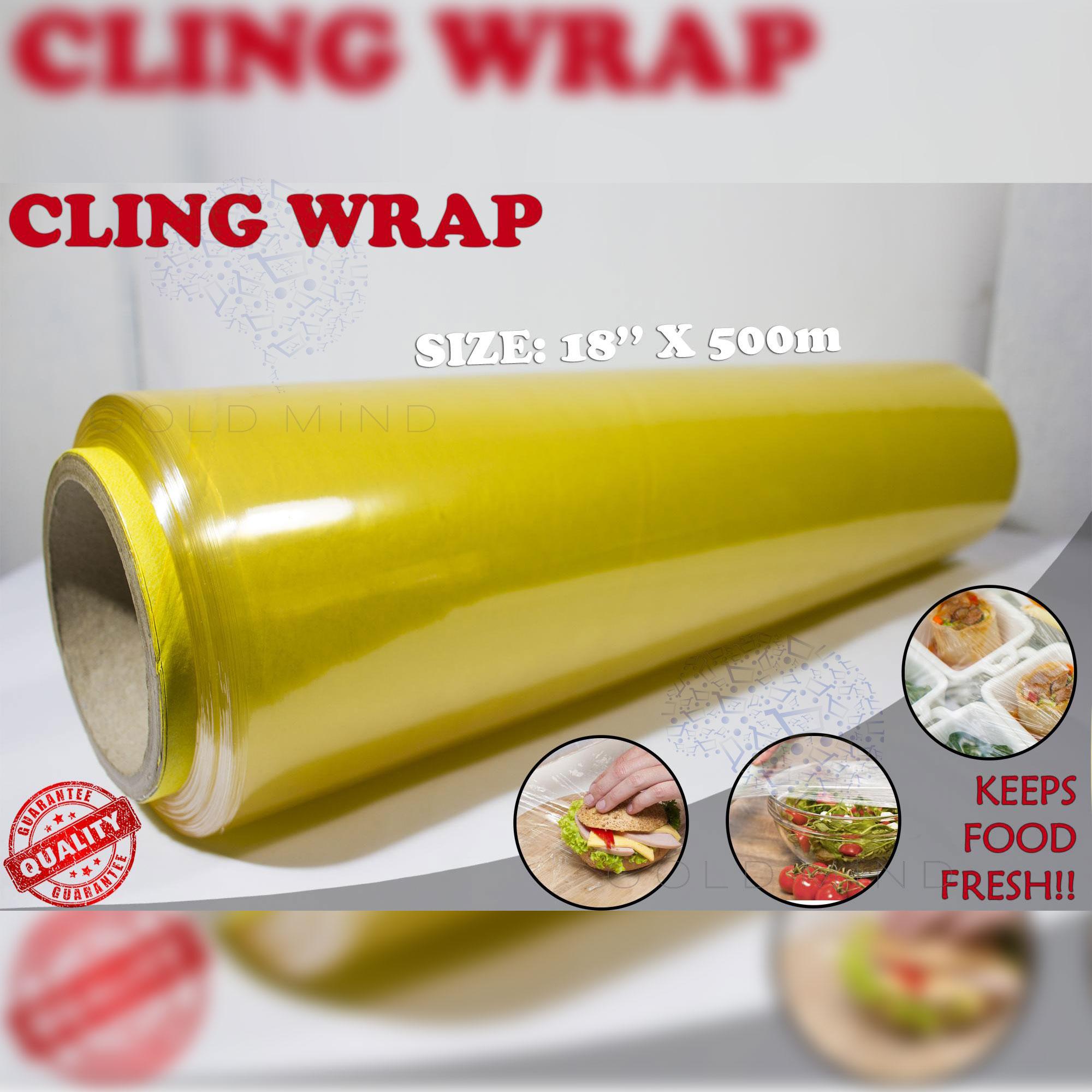 Food Wrap Cling Wrap 18 X 500 Meters PVC Plastic Gold Mind Everyday 