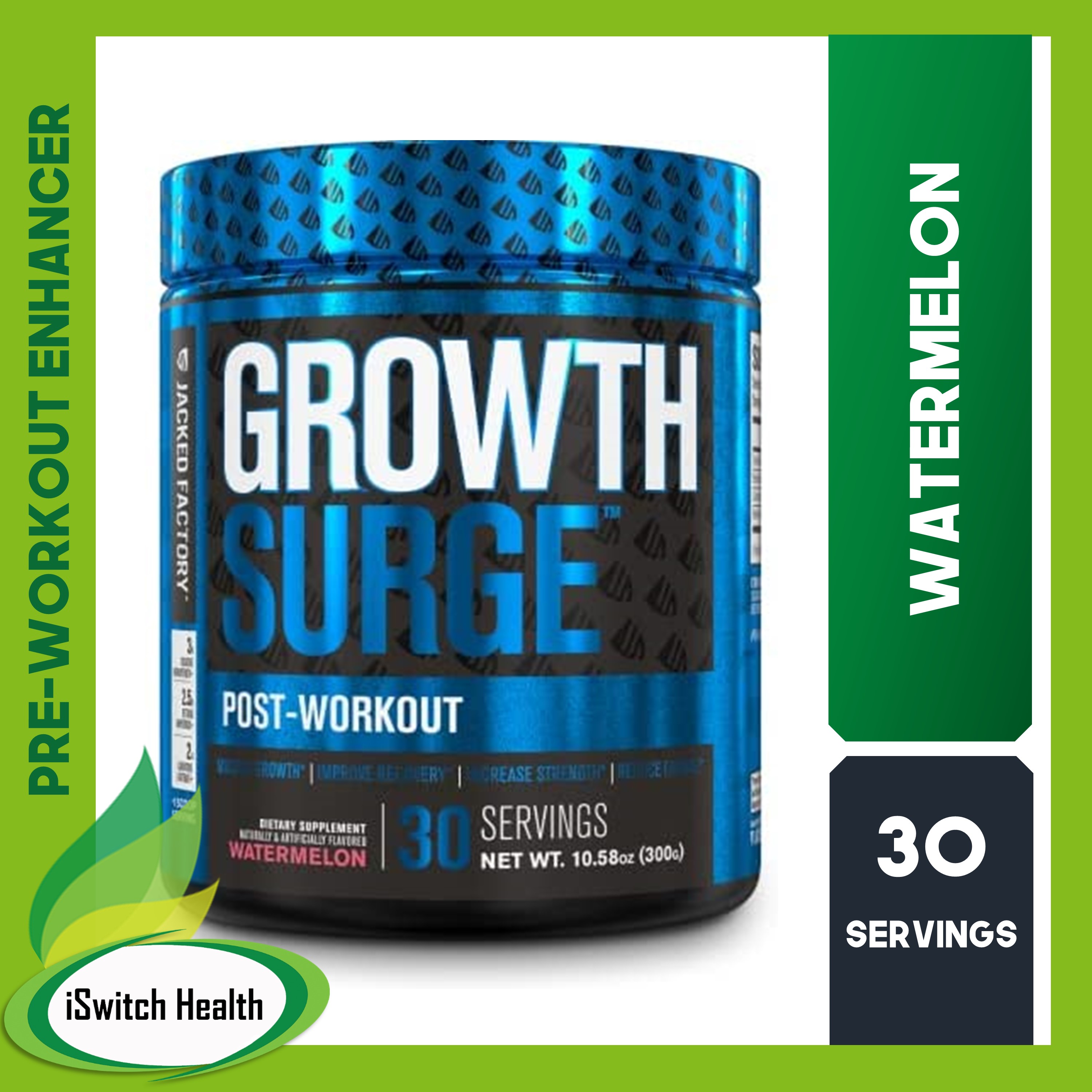Jacked Factory Growth Surge Post Workout Muscle Builder 30 Servings Watermelon Lazada PH