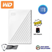 WD My Passport 1TB Portable Hard Drive with Soft Pouch