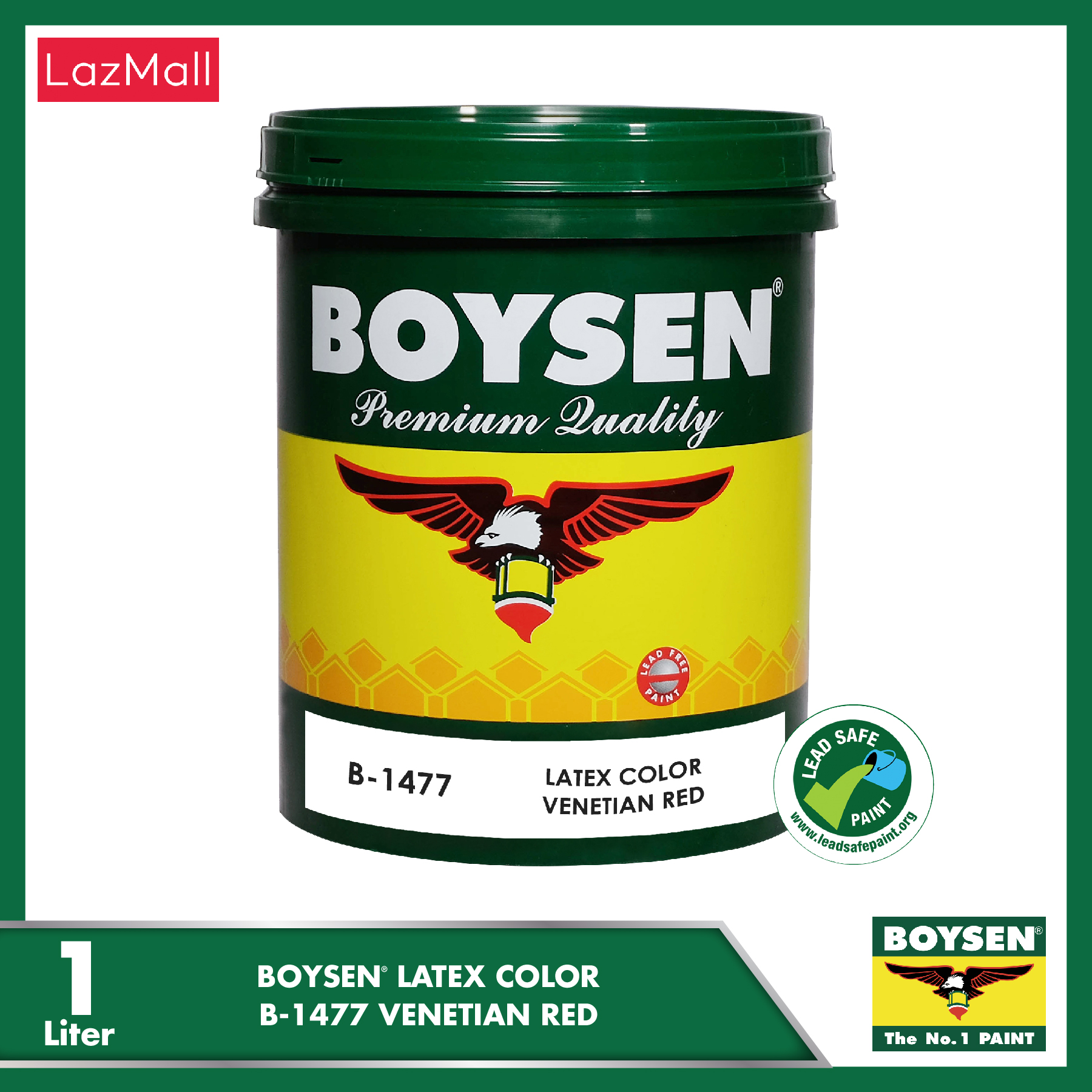 BOYSEN Latex Color Venetian Red B1477-1L | Lazada PH