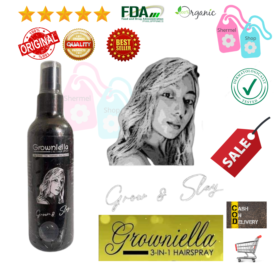 Shermel Shop 1 Pc Growniella Hair Growth Spray 3 In 1 Original 100ml Cash On Delivery Legit 2551