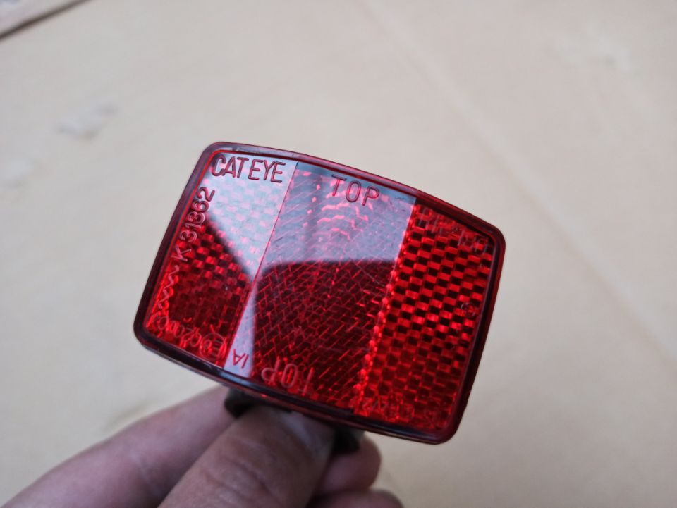 Cat's eye reflector bicycle mountain bike road bike folding bike rear