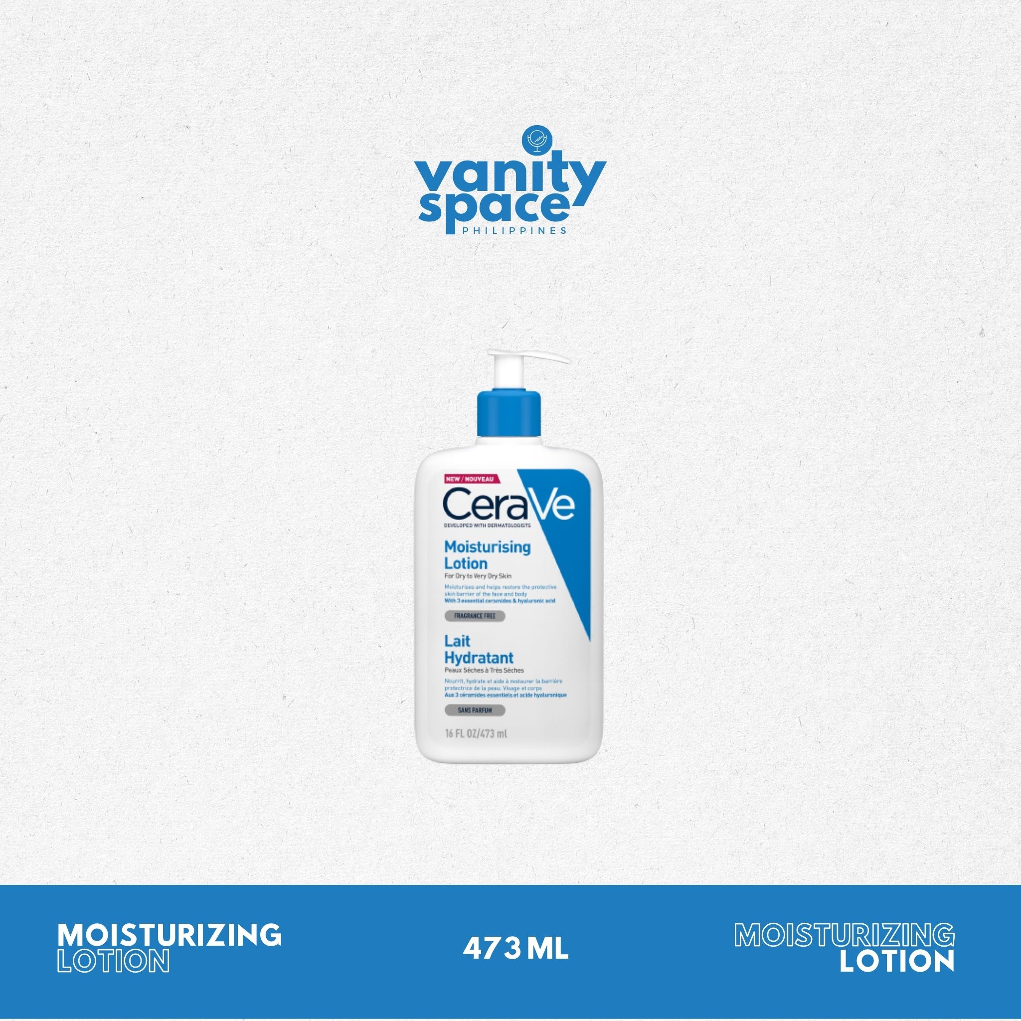 CeraVe Moisturizing Lotion 473mL Oilfree moisturizer with hyaluronic