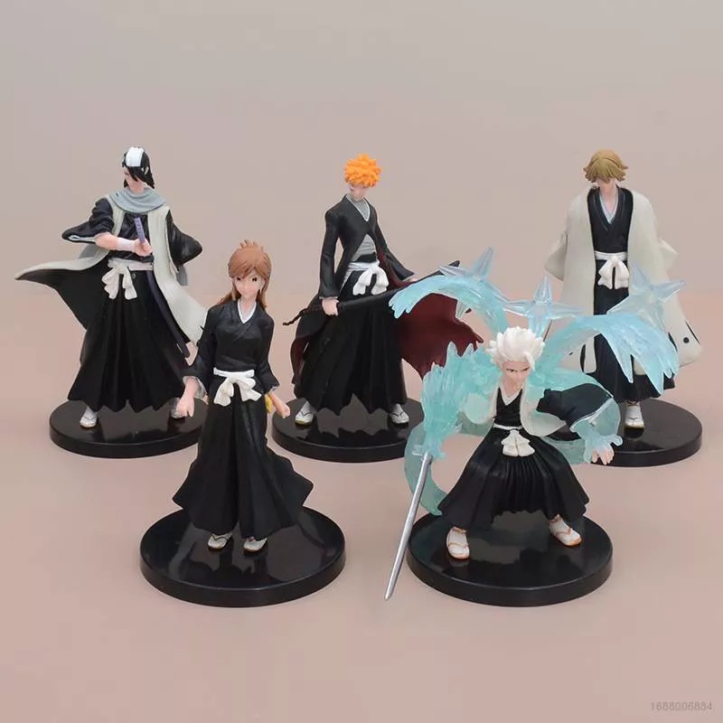 Bleach action figures 5pcs/set Ichigo Orihime Byakuya