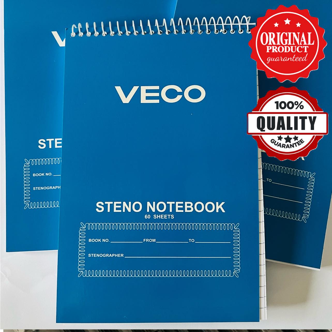VECO STENO Notebook High Quality Book Paper material 6" x 9" 60 Sheets