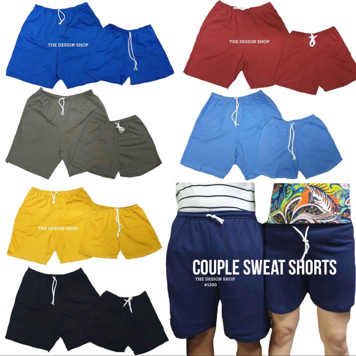 couple sweat shorts