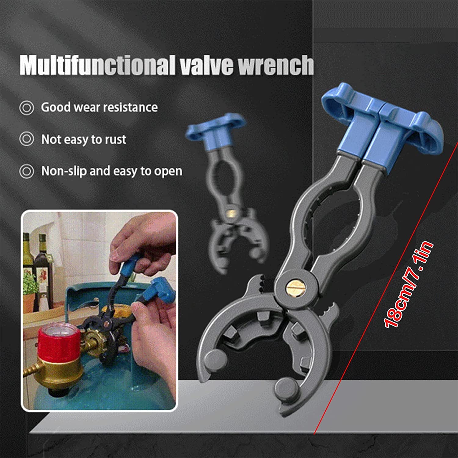 3 in 1 gas valve wrench gas tank pressure relief valve wrench liquefied ...