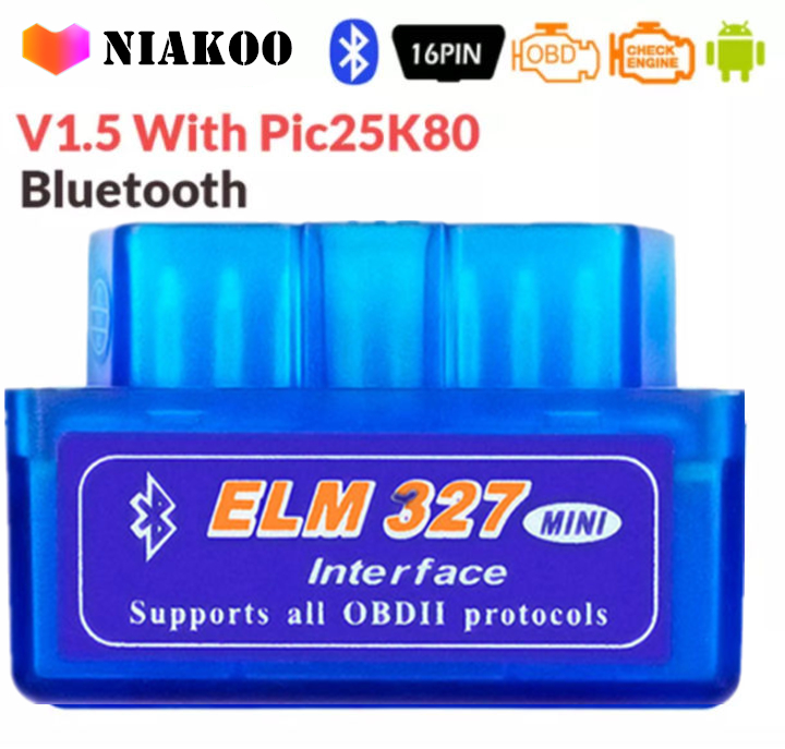 OBD mini ELM327 Bluetooth OBD2 V2.1 Auto Scanner OBDII 2 Car Tester
